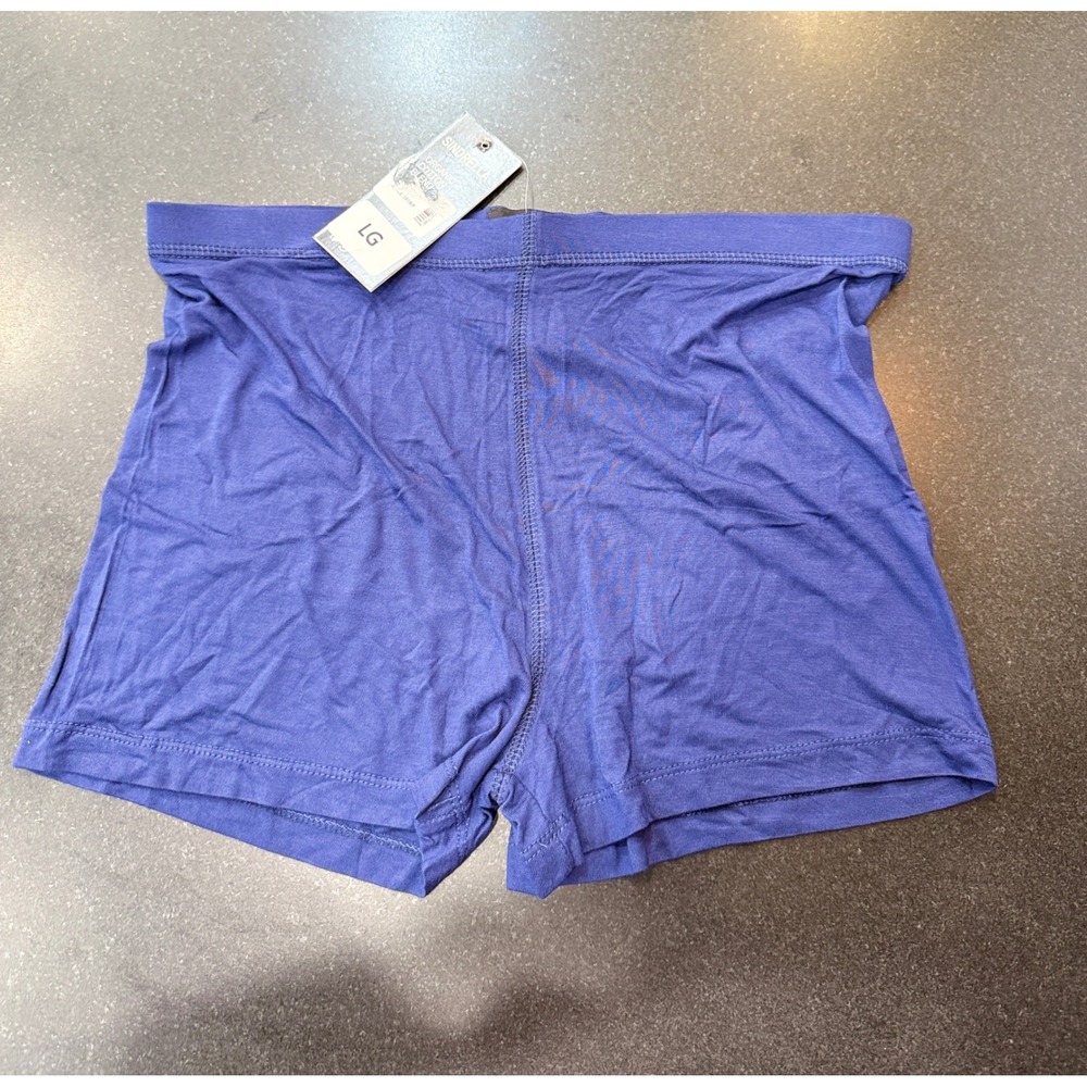 Sindrella Boy Short Panties Large Purple NEW Organic Cotton Blend Stretch Cozy